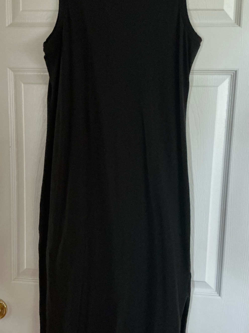 Sleek M J Crew Black Sleeveless Maxi Dress - Timeless Everyday Style